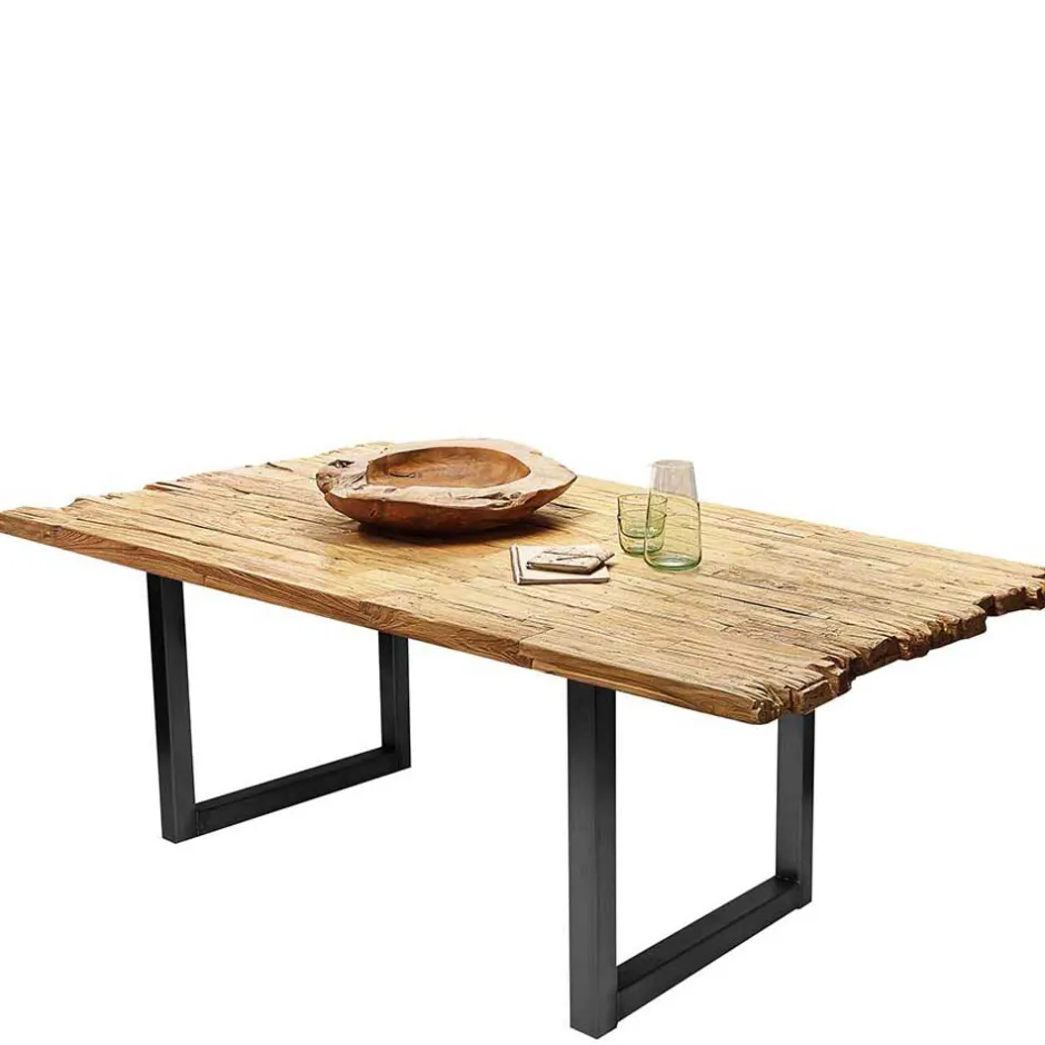 Teakholz Esstisch aus rustikalem Recyclingholz - Aranon^Wohnen Sale