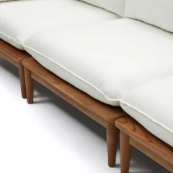 Teakholz Lounge modular & 2 Couchtische - Palm (sechsteilig)^Wohnen New