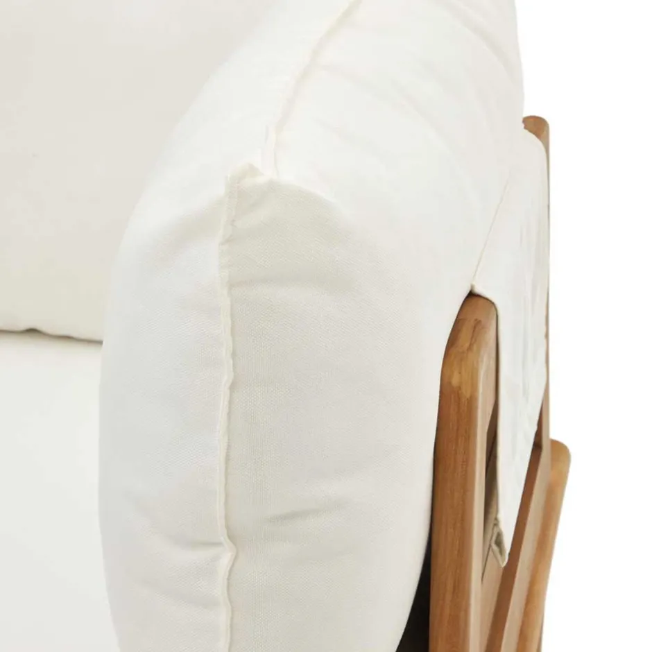 Teakholz Lounge modular & 2 Couchtische - Palm (sechsteilig)^Wohnen New