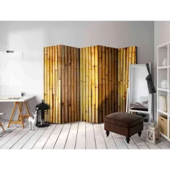 5-teiliger Raumtrenner Bambus Sichtschutz - Ezema^Wohnen Outlet