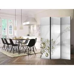 Wohnen 3-teiliger Wandschirm mit Druck Motiv - Kasrinco