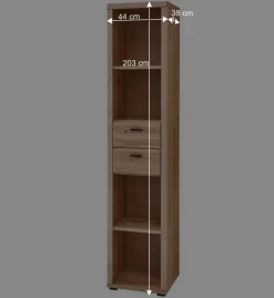 Wohnen Teilmassive Büroeinrichtung als Set - Emly (fünfteilig)