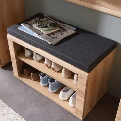 Teilmassive Schuhbank mit zwei Fächern - Latenda^Wohnen Clearance