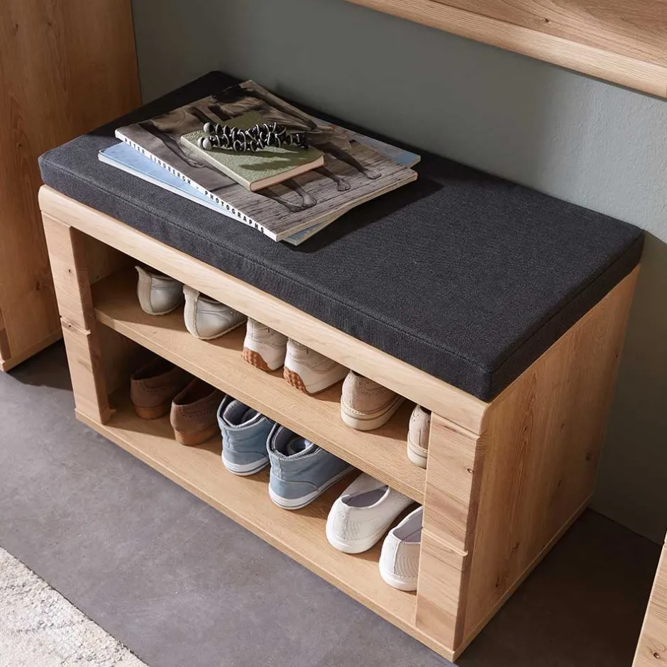 Teilmassive Schuhbank mit zwei Fächern - Latenda^Wohnen Clearance