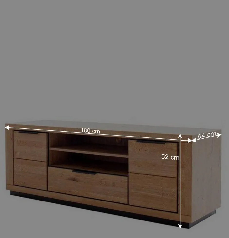 Teilmassive TV Wohnwand - Möbelset - Vlacoma (vierteilig)^Wohnen Hot