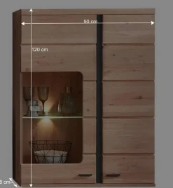 Wohnen Teilmassive Wohnwand Set - Mattadore (vierteilig)