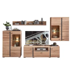 Wohnen Teilmassive Wohnwand Set - Mattadore (vierteilig)