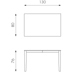 Teilmassiver Ausziehtisch Esche Cibiao in 2 Größen^Wohnen