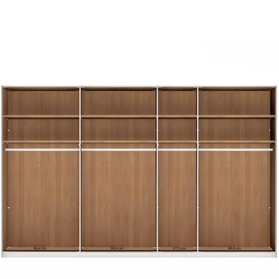 Teilmassiver Schlafzimmerschrank - 216 cm hoch - Murray^Wohnen Clearance