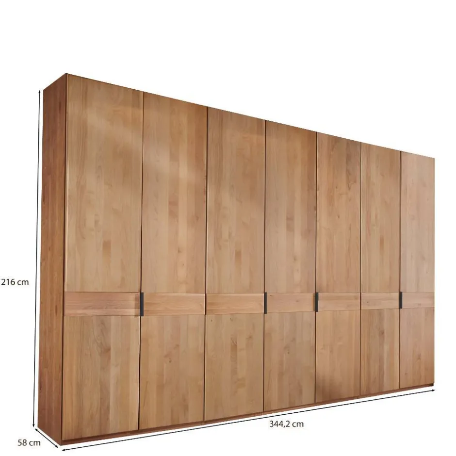 Teilmassiver Schlafzimmerschrank - 216 cm hoch - Murray^Wohnen Clearance