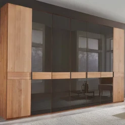 Wohnen Teilmassiver Schrank mit sieben Türen - Hung