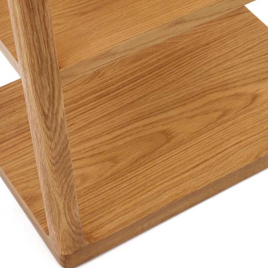 Wohnen Teilmassives Regal mit fünf offenen Fächern - Mercana