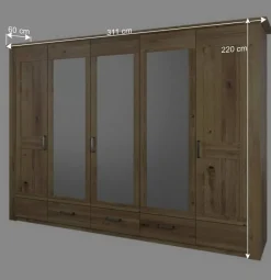 Teilmassives Schlafzimmer Möbelset - Riostar (vierteilig)^Wohnen Hot