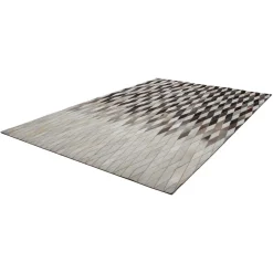 Wohnen Teppich aus Fell Patchwork in Rautenform - Techo