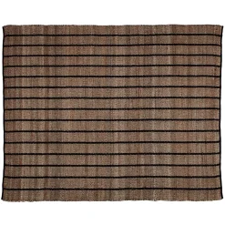 Wohnen Teppich aus Jute und Baumwolle in Natur - Ruvania