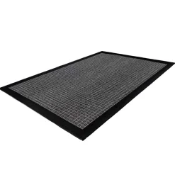 Wohnen Teppich für Outdoor Indoor in Schwarz & Silbergrau - Cuatro