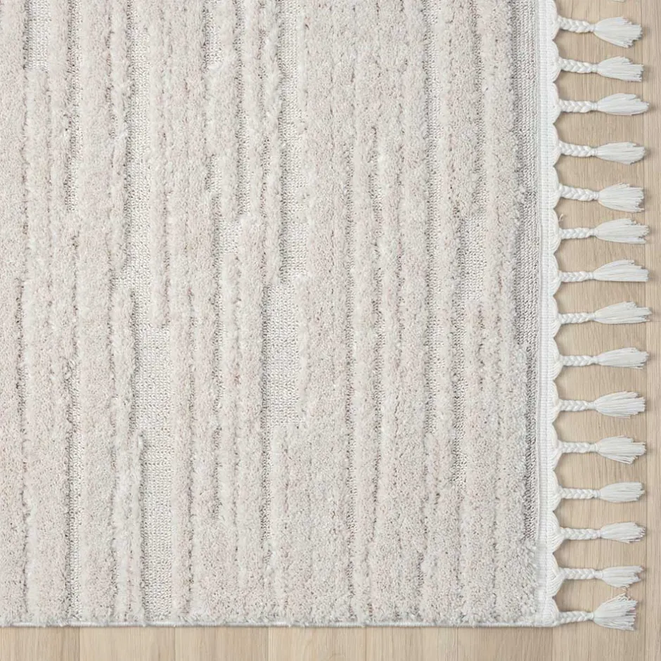 Wohnen Teppich in Creme mit Kurzflor - Brayan