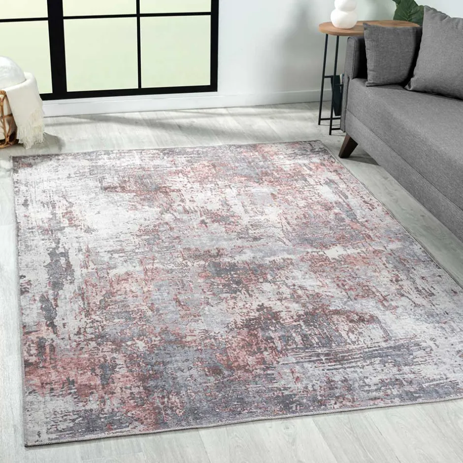 Wohnen Teppich in Creme und Terracotta - Caruna