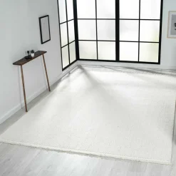 Wohnen Teppich in Hoch-Tief-Optik mit Fransen - Kilazo