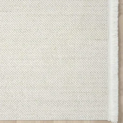 Wohnen Teppich in Hoch-Tief-Optik mit Fransen - Kilazo