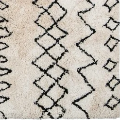 Wohnen Teppich in Offwhite und Schwarz - Pless