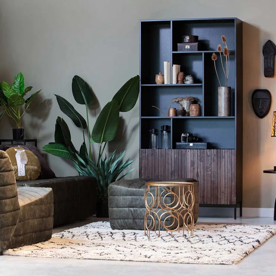 Wohnen Teppich in Offwhite und Schwarz - Pless