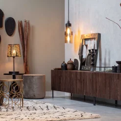 Wohnen Teppich in Offwhite und Schwarz - Pless