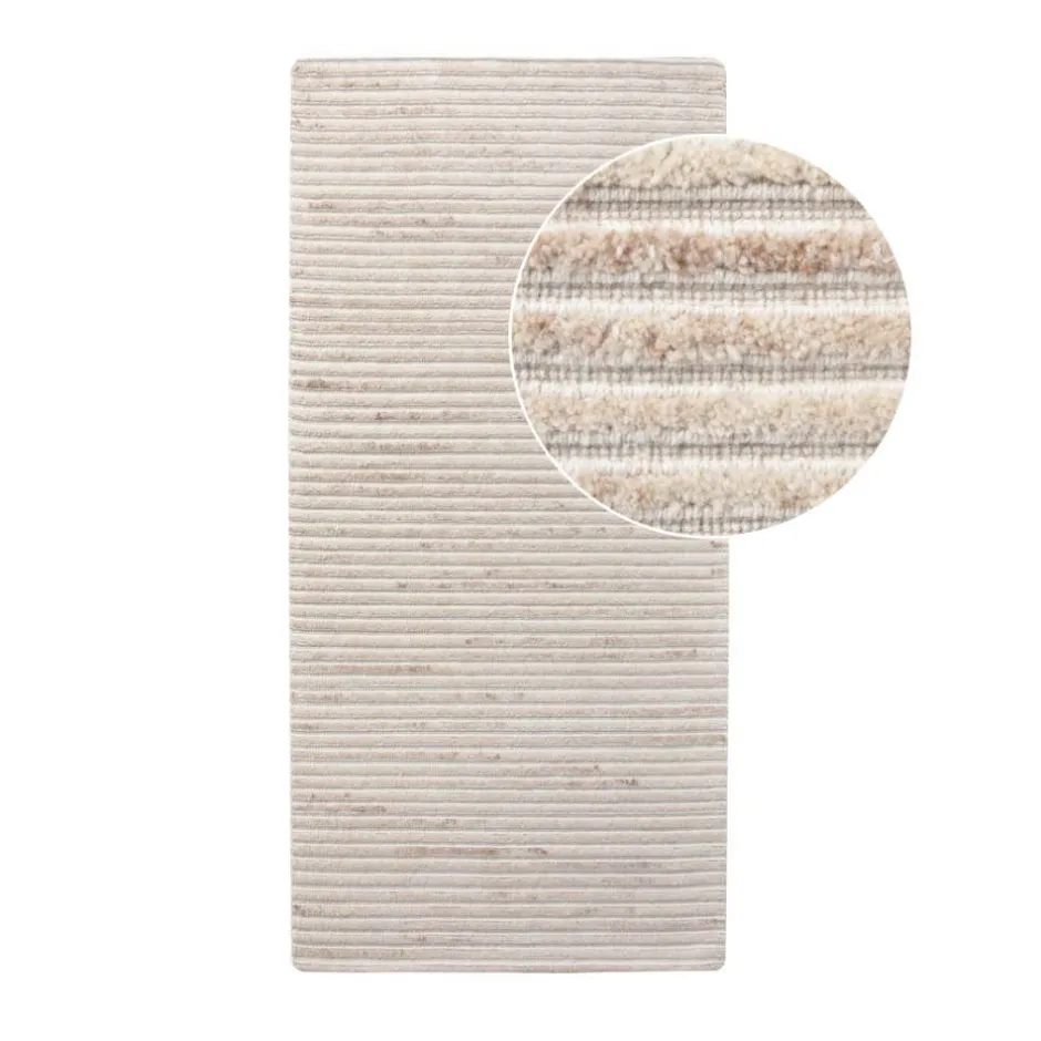 Wohnen Teppich mit Wolle in Cremeweiß - Accapulco