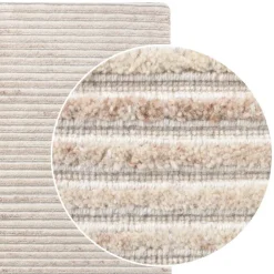 Wohnen Teppich mit Wolle in Cremeweiß - Accapulco