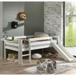 Kinder Wohnen Tiefes Kinder-Hochbett mit Rutsche - Almaron