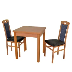 Tisch in Buche Natur & 2 Stühle - Coestraga (dreiteilig)^Wohnen Best