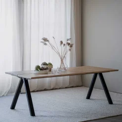 Tisch in Eiche und Schwarz - Fadrina^Wohnen Online