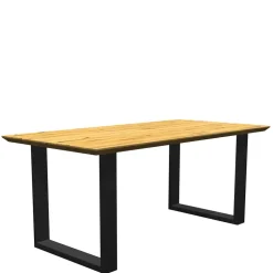 Wohnen Tisch mit Eichenplatte Schweizer Kante - Blacer