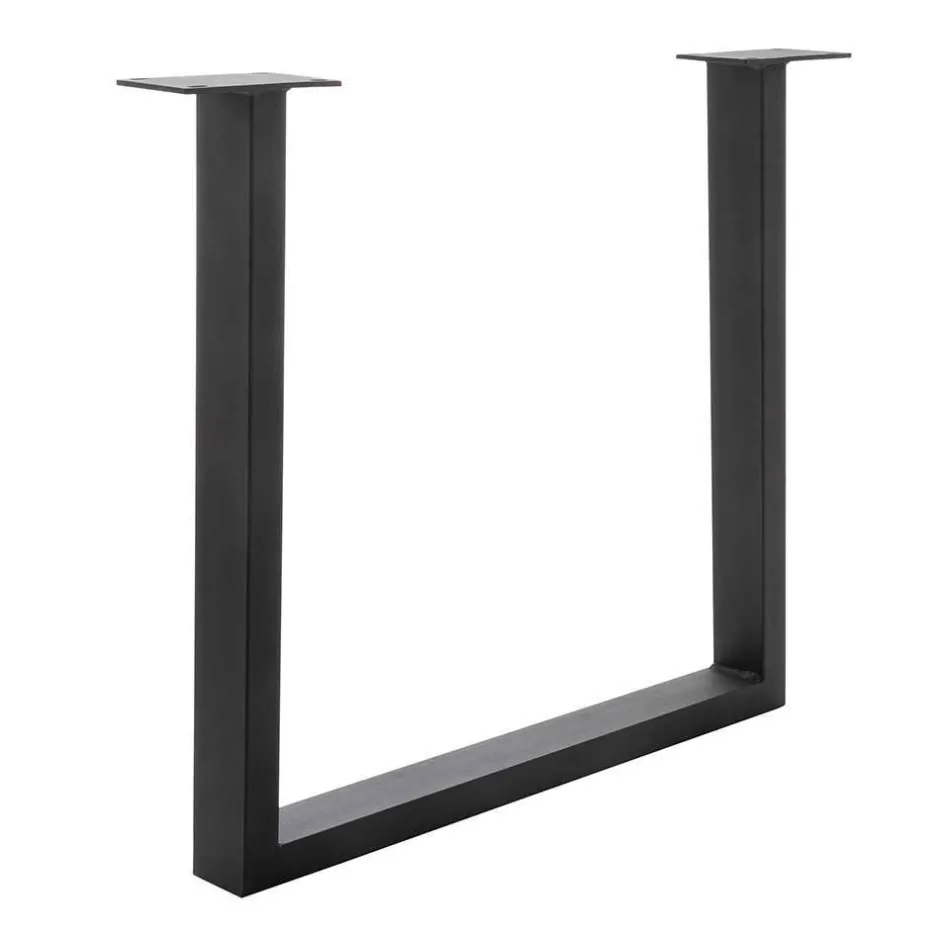 Tisch mit U-Gestell und Zerreiche Platte - Laviette^Wohnen New