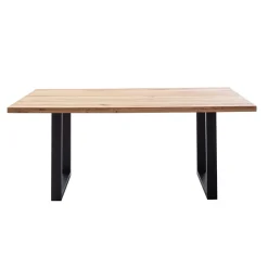 Tisch mit Wildeiche Massivholzplatte - Guven^Wohnen Clearance