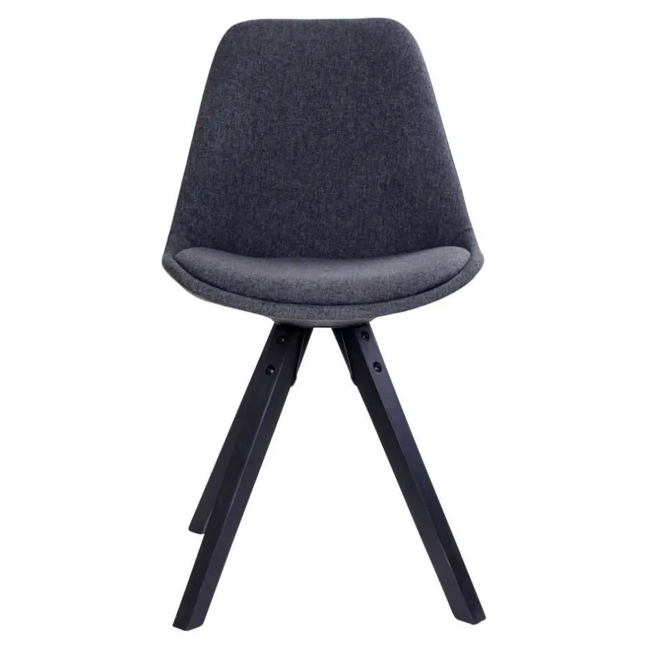 Wohnen Tisch mit X-Füßen & Stühle - Morescan (fünfteilig)