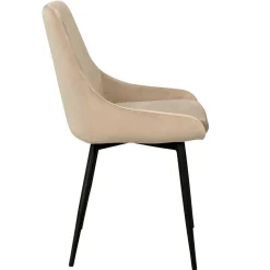 Wohnen Tischgruppe in Schwarz & Beige - Orgevia (siebenteilig)