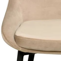 Wohnen Tischgruppe in Schwarz & Beige - Orgevia (siebenteilig)