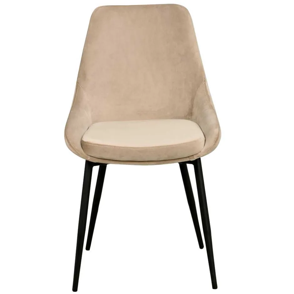 Wohnen Tischgruppe in Schwarz & Beige - Orgevia (siebenteilig)