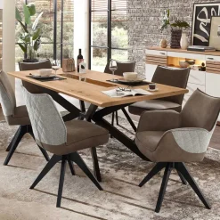 Tischgruppe mit Drehstühlen Set - Niam (siebenteilig)^Wohnen Sale