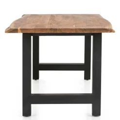 Wohnen Tischgruppe mit vier roten Stühlen - Syrec (fünfteilig)