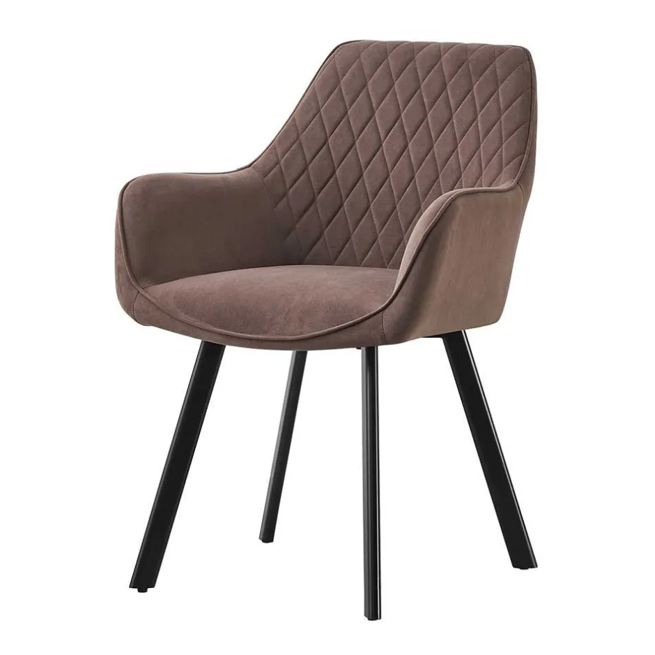 Wohnen Tischgruppe mit vier Stühlen Set - Marquita (fünfteilig)