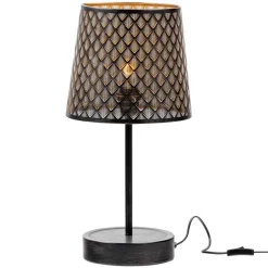 Wohnen Tischleuchten in Altmessing & Schwarz - Trianus (2er Set)