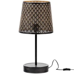 Wohnen Tischleuchten in Altmessing & Schwarz - Trianus (2er Set)