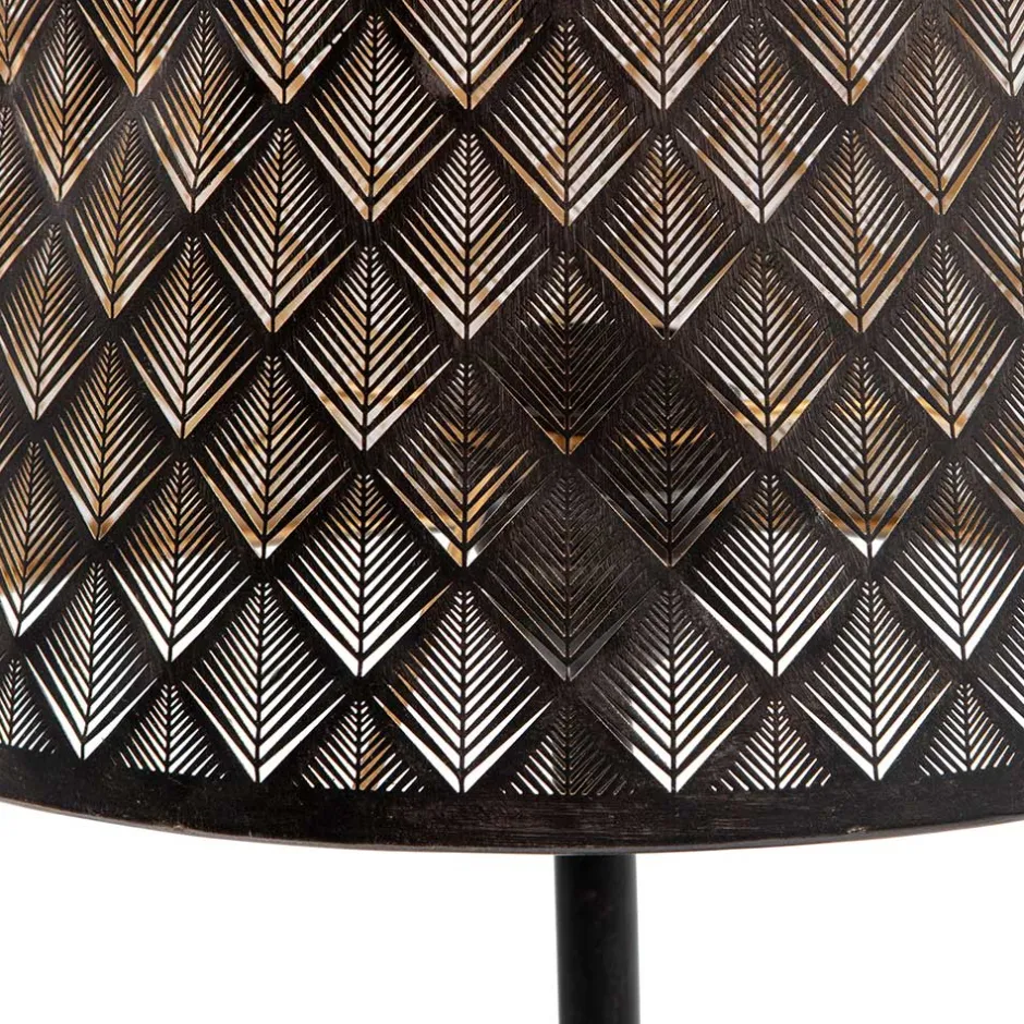 Wohnen Tischleuchten in Altmessing & Schwarz - Trianus (2er Set)