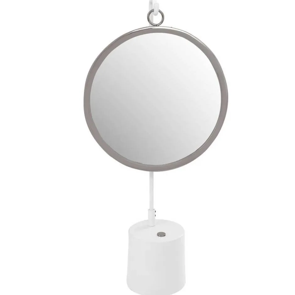 Tischspiegel in Silberfarben und Weiß - Cavan^Wohnen Hot