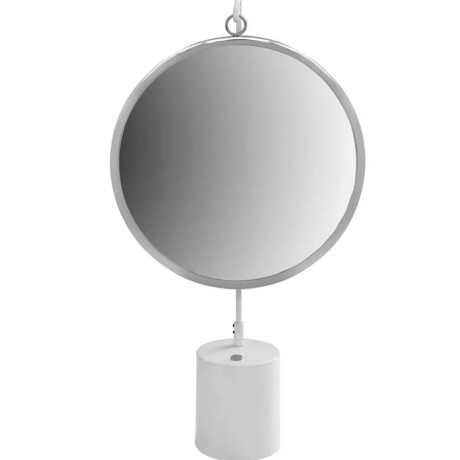 Tischspiegel in Silberfarben und Weiß - Cavan^Wohnen Hot