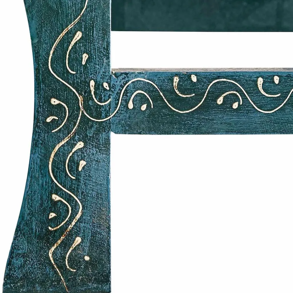 Wohnen Toller Dreisatztisch in Blau & Bunt - Faneno (dreiteilig)