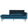 Tolles Retro Sofa Cumagon mit Samt in Blau^Wohnen New