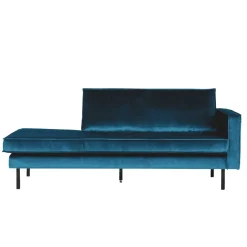 Tolles Retro Sofa Cumagon mit Samt in Blau^Wohnen New